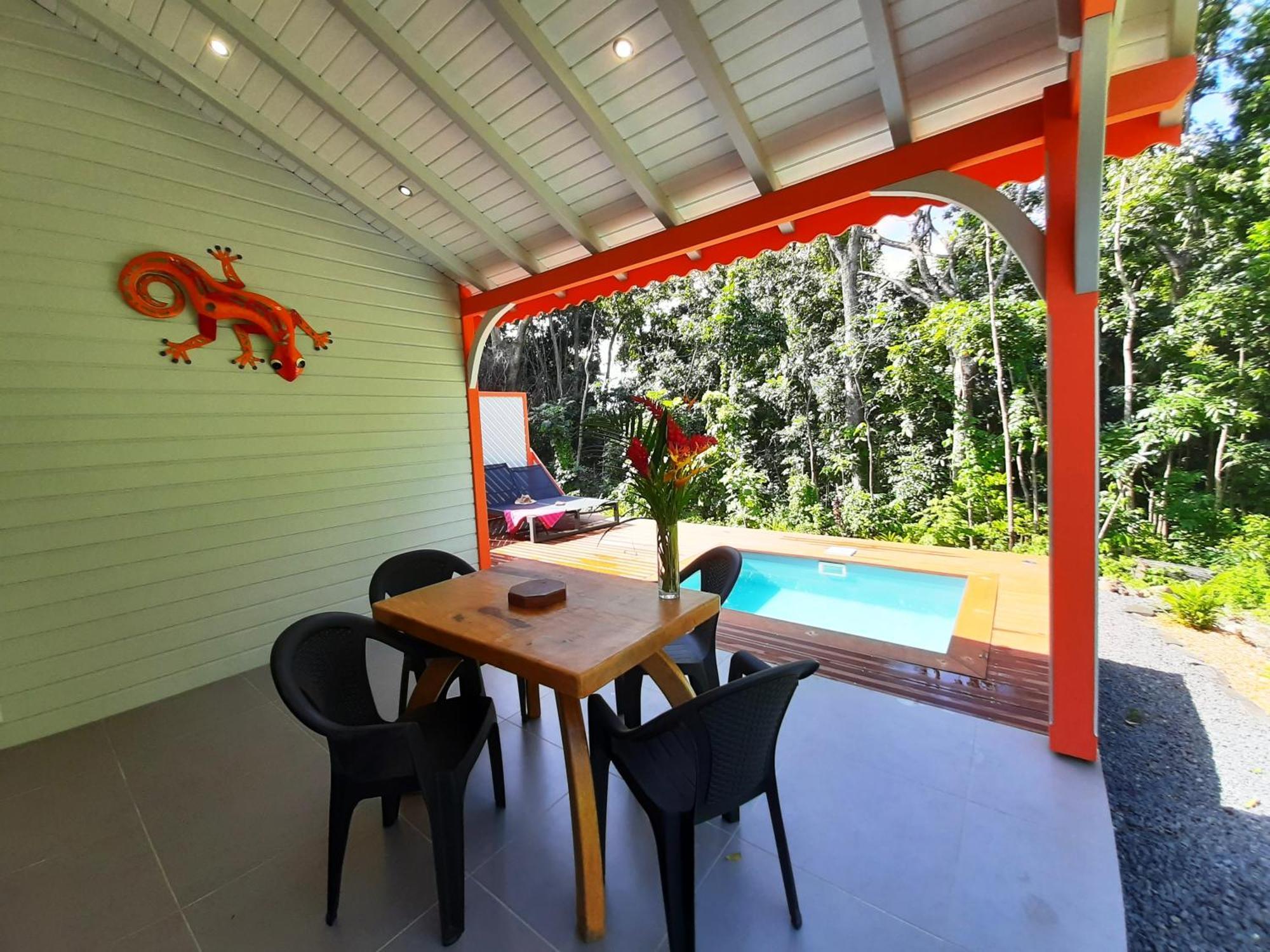 Caraibes Cottages Corail Piscine Privee A 900M De La Plage De Grande Anse 데샤이에스 외부 사진